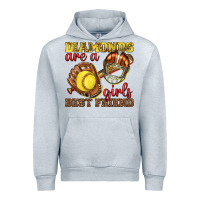 Heather Grey diamonds are a girls best friend softball Urban Hoodie - texasbilliewilder