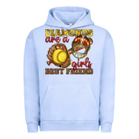 Pigment Grape Ice diamonds are a girls best friend softball Urban Hoodie - texasbilliewilder