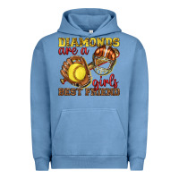 Pigment Pebble Blue diamonds are a girls best friend softball Urban Hoodie - texasbilliewilder