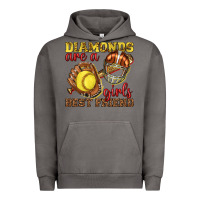 Pigment Tornado diamonds are a girls best friend softball Urban Hoodie - texasbilliewilder