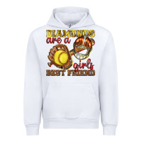 White diamonds are a girls best friend softball Urban Hoodie - texasbilliewilder