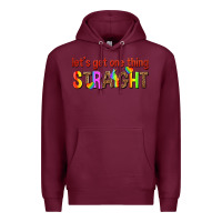 Burgundy lets get one thing straight Premium Hoodie - texasbilliewilder
