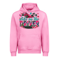 Fuchsia Pink dibs on the driver Urban Hoodie - texasbilliewilder