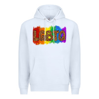 White lgbtq Premium Hoodie - texasbilliewilder
