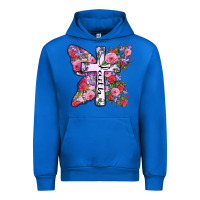 Cobalt faith butterfly cross Urban Hoodie - Zillion Design Studio