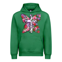 Emerald faith butterfly cross Urban Hoodie - Zillion Design Studio