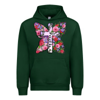 Forest Green faith butterfly cross Urban Hoodie - Zillion Design Studio