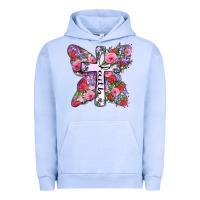 Pigment Grape Ice faith butterfly cross Urban Hoodie - Zillion Design Studio