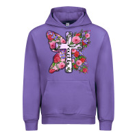 Tulip faith butterfly cross Urban Hoodie - Zillion Design Studio