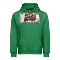 Emerald Mardi Gras Truck And Fleur De Lis Crawfish Urban Hoodie - RanaPortraitStore