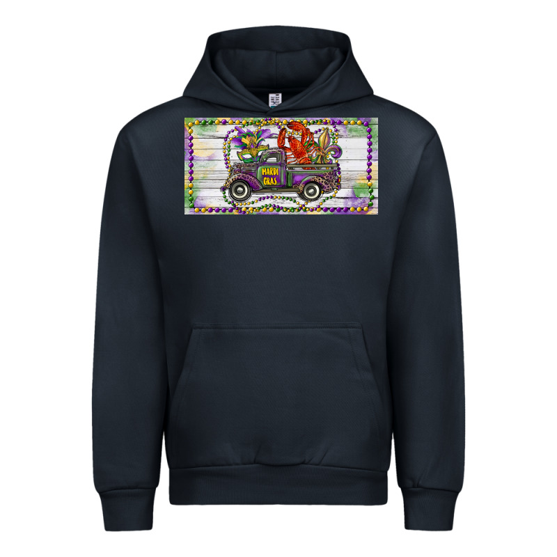 Mardi Gras Truck And Fleur De Lis Crawfish Urban Hoodie by RanaPortraitStore | Teevron