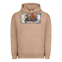 Pigment Burro Mardi Gras Truck And Fleur De Lis Crawfish Urban Hoodie - RanaPortraitStore