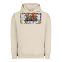 Pigment French Oak Mardi Gras Truck And Fleur De Lis Crawfish Urban Hoodie - RanaPortraitStore