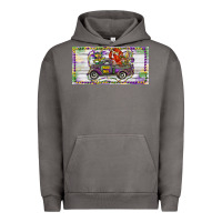 Pigment Tornado Mardi Gras Truck And Fleur De Lis Crawfish Urban Hoodie - RanaPortraitStore