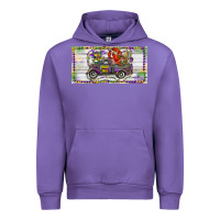 Tulip Mardi Gras Truck And Fleur De Lis Crawfish Urban Hoodie - RanaPortraitStore