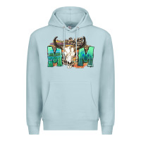 Blue Mist mom with bull skull Premium Hoodie - Zillion Design Studio