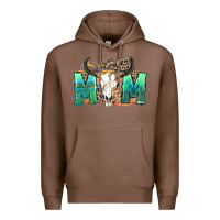 Chestnut mom with bull skull Premium Hoodie - Zillion Design Studio