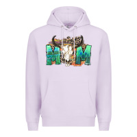 Lilac mom with bull skull Premium Hoodie - Zillion Design Studio