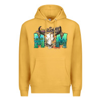 Mustard mom with bull skull Premium Hoodie - Zillion Design Studio