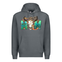 Rock mom with bull skull Premium Hoodie - Zillion Design Studio