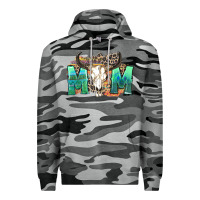 Slate Camo mom with bull skull Premium Hoodie - Zillion Design Studio