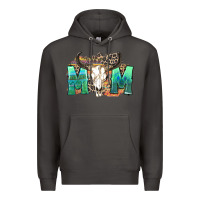 Smoke mom with bull skull Premium Hoodie - Zillion Design Studio
