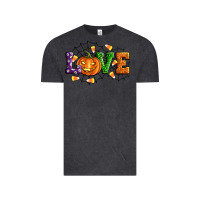 Vintage Black Halloween Love Vintage Tee - Artiststas