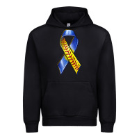 Black down syndrome ribbon softball Urban Hoodie - texasbilliewilder