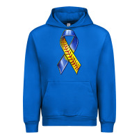 Cobalt down syndrome ribbon softball Urban Hoodie - texasbilliewilder