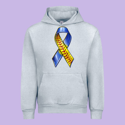 Urban Hoodie down syndrome ribbon softball