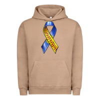 Pigment Burro down syndrome ribbon softball Urban Hoodie - texasbilliewilder