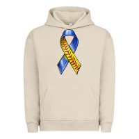 Pigment French Oak down syndrome ribbon softball Urban Hoodie - texasbilliewilder