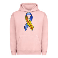 Pigment Salmon down syndrome ribbon softball Urban Hoodie - texasbilliewilder