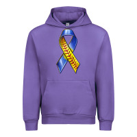 Tulip down syndrome ribbon softball Urban Hoodie - texasbilliewilder
