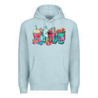 Blue Mist mermaid tail coffee cups Premium Hoodie - Zillion Design Studio
