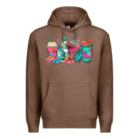 Chestnut mermaid tail coffee cups Premium Hoodie - Zillion Design Studio