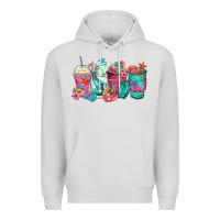 Dove Grey mermaid tail coffee cups Premium Hoodie - Zillion Design Studio