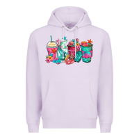 Lilac mermaid tail coffee cups Premium Hoodie - Zillion Design Studio