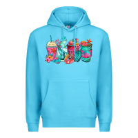 Ocean Blue mermaid tail coffee cups Premium Hoodie - Zillion Design Studio