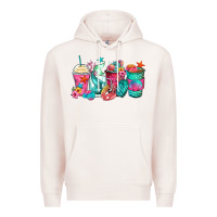 Pale Pink mermaid tail coffee cups Premium Hoodie - Zillion Design Studio