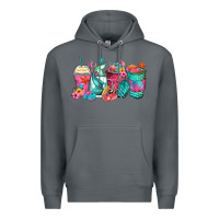 Rock mermaid tail coffee cups Premium Hoodie - Zillion Design Studio