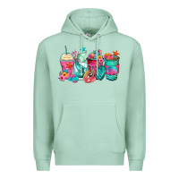 Seafoam mermaid tail coffee cups Premium Hoodie - Zillion Design Studio