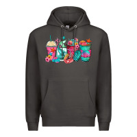 Smoke mermaid tail coffee cups Premium Hoodie - Zillion Design Studio