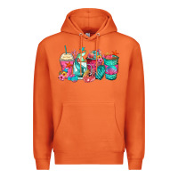 Carrot mermaid tail coffee cups Premium Hoodie - Zillion Design Studio