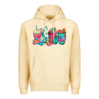 Pina Colada mermaid tail coffee cups Premium Hoodie - Zillion Design Studio