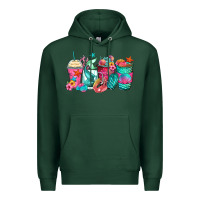 Sports Green mermaid tail coffee cups Premium Hoodie - Zillion Design Studio