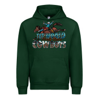 Forest Green the world needs more cowboys Urban Hoodie - Zillion Design Studio