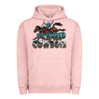 Pigment Salmon the world needs more cowboys Urban Hoodie - Zillion Design Studio