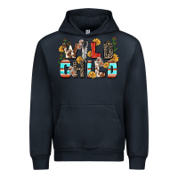 Navy wild child Urban Hoodie - Zillion Design Studio