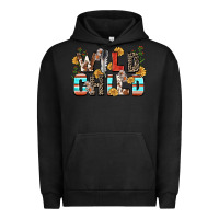 Pigment Black wild child Urban Hoodie - Zillion Design Studio